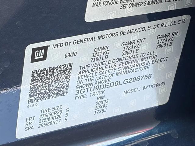2020 GMC Sierra 1500 4WD Crew Cab Short Box SLT