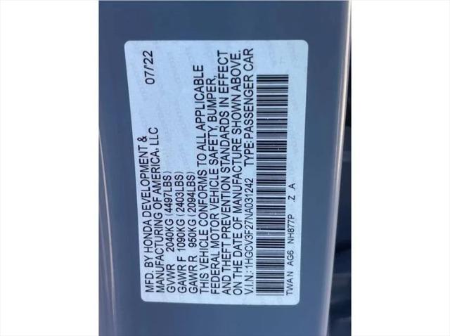 2022 Honda Accord Hybrid Sport