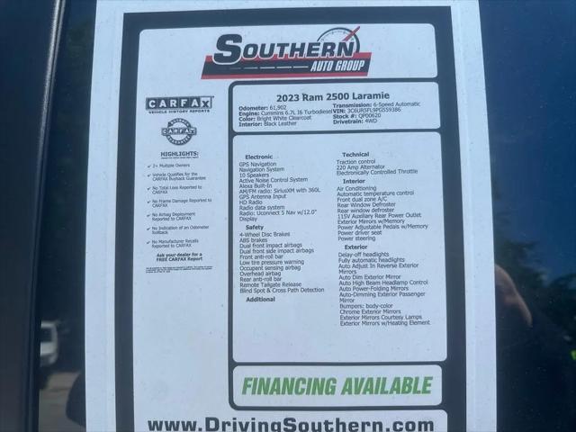 2023 Ram 2500 Laramie Crew Cab 4x4 6'4" Box