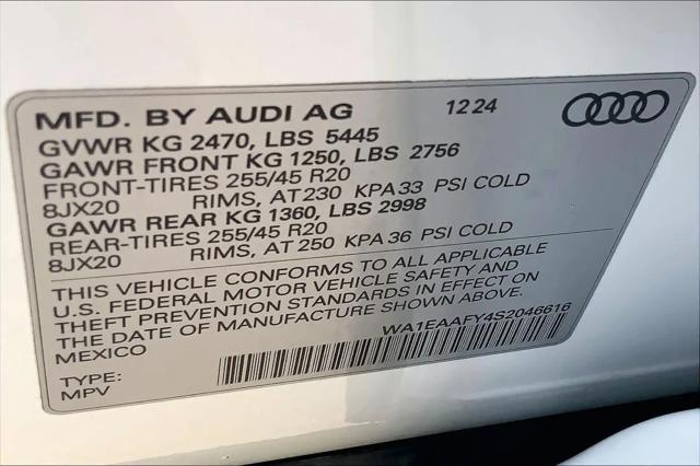 2025 Audi Q5 Premium Plus 45 TFSI S line quattro S tronic