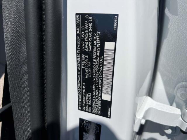 2026 Volvo XC90 Plus, B6 AWD Gas (mild hybrid), Gasoline, Bright, 7 Seats