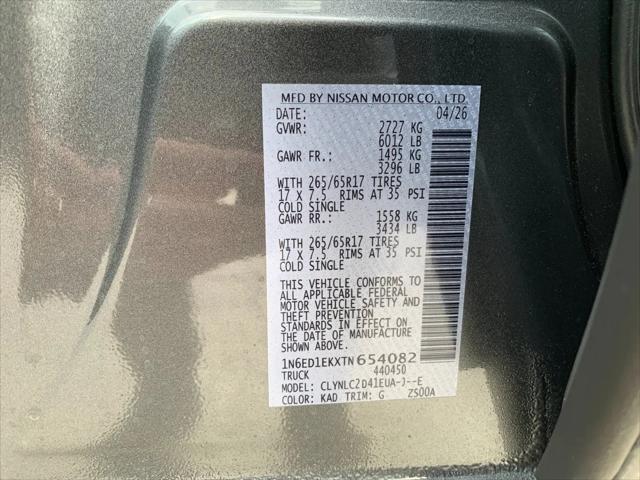 2026 Nissan Frontier Crew Cab SV 4x4
