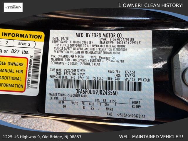 2018 Ford Fusion Hybrid S