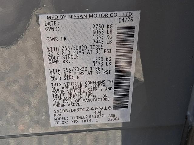 2026 Nissan Pathfinder Platinum