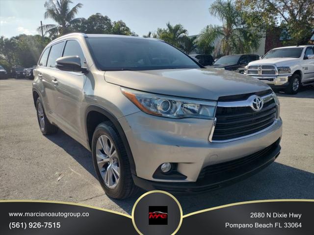 2015 Toyota Highlander XLE V6 for sale in Pompano Beach, FL