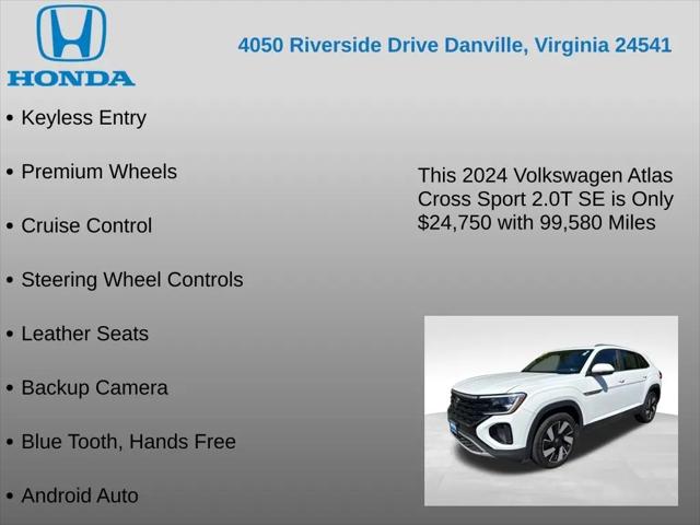 2024 Volkswagen Atlas Cross Sport 2.0T SE w/Technology