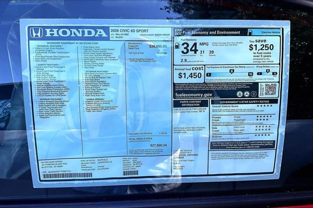 2026 Honda Civic Sport