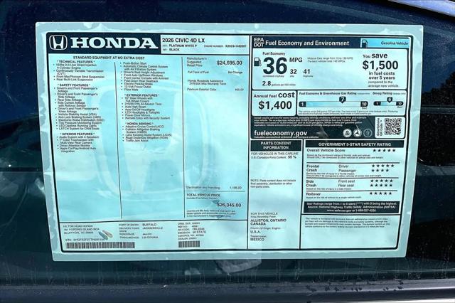 2026 Honda Civic LX