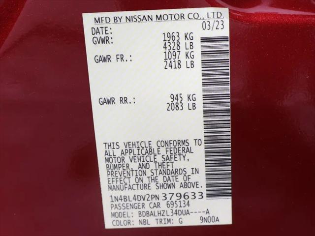 2023 Nissan Altima SV FWD