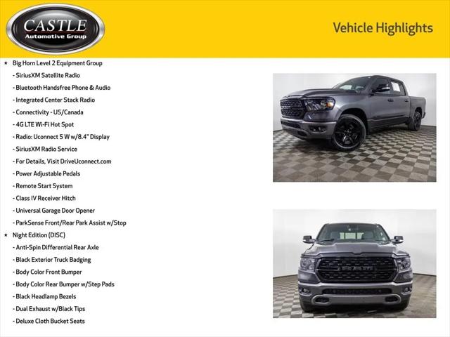 2022 Ram 1500 Big Horn Crew Cab 4x4 5'7" Box