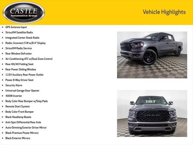 2022 Ram 1500 Big Horn Crew Cab 4x4 5'7" Box