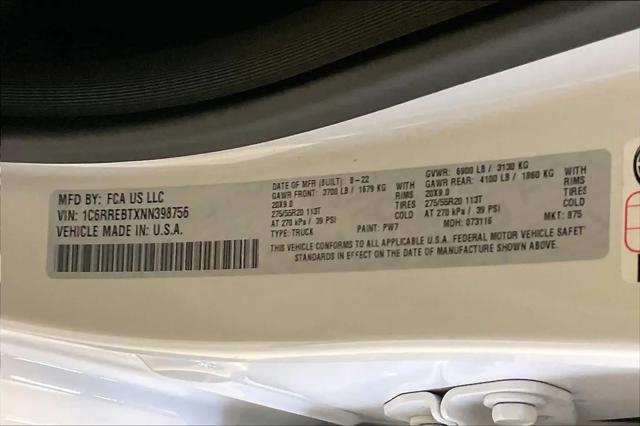 2022 Ram 1500 Lone Star Quad Cab 4x2 6'4" Box