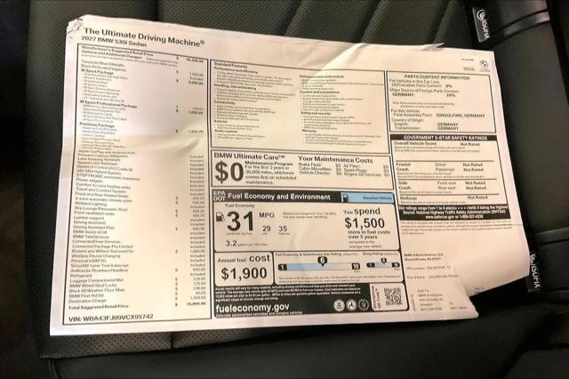 2027 BMW 5 Series 530i