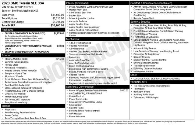 2023 GMC Terrain AWD SLE