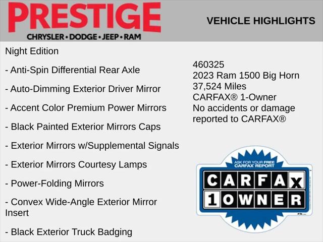 2023 Ram 1500 Big Horn Crew Cab 4x4 5'7" Box