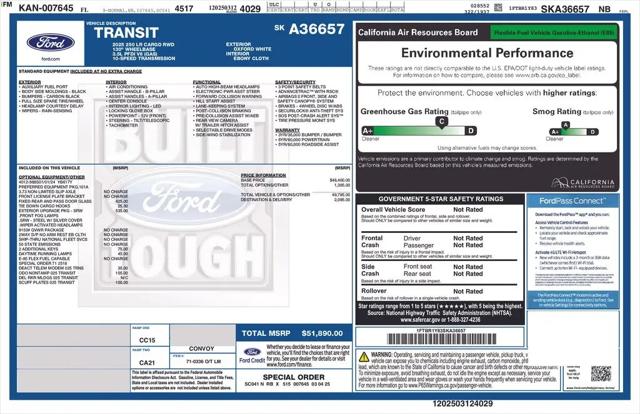 2025 Ford Transit Cargo Van T-250