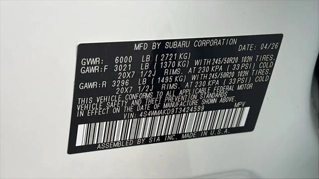 2026 Subaru Ascent Touring 7-Passenger
