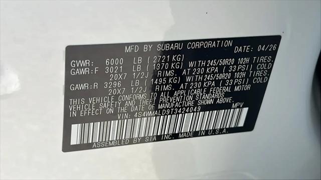 2026 Subaru Ascent Onyx Edition Touring 7-Passenger
