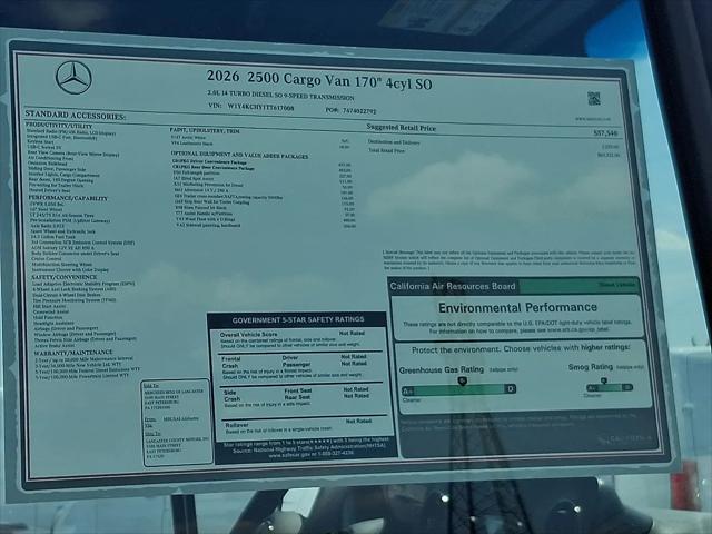 2026 Mercedes-Benz Sprinter 2500 High Roof 4-Cyl Diesel