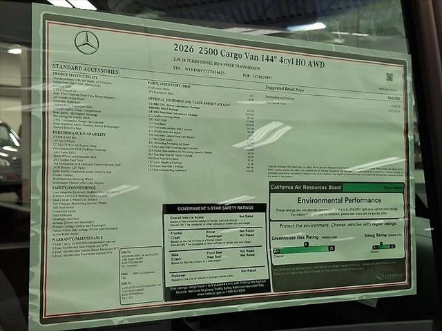 2026 Mercedes-Benz Sprinter 2500 Standard Roof 4-Cyl Diesel HO