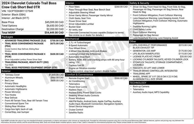 2024 Chevrolet Colorado Trail Boss 4WD