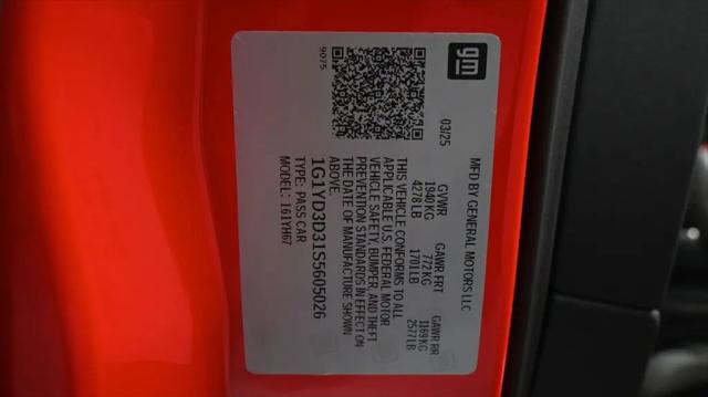 2025 Chevrolet Corvette Z06 RWD Convertible 1LZ