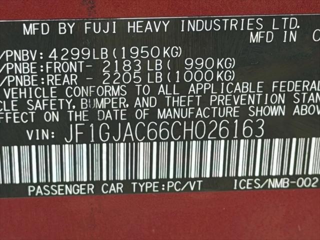 2012 Subaru Impreza 2.0i Premium