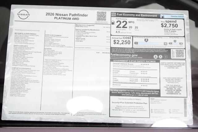 2026 Nissan Pathfinder Platinum