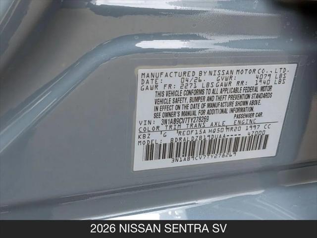 2026 Nissan Sentra SV