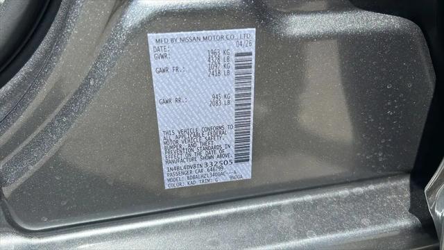 2026 Nissan Altima SV FWD
