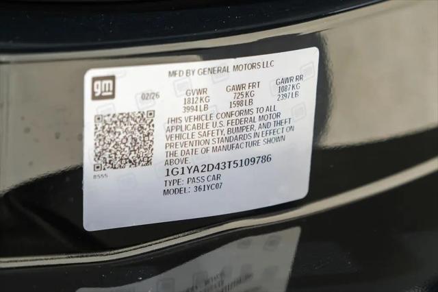 2026 Chevrolet Corvette Stingray Coupe, 1LT, RWD