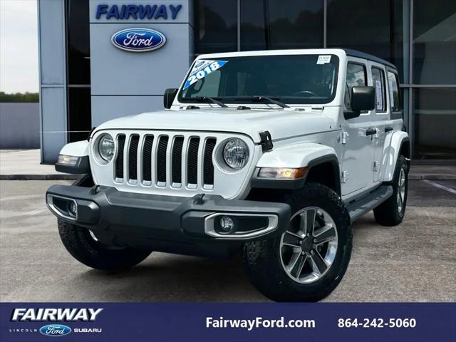 2018 Jeep Wrangler Unlimited Sahara 4x4 for sale in Greenville, SC