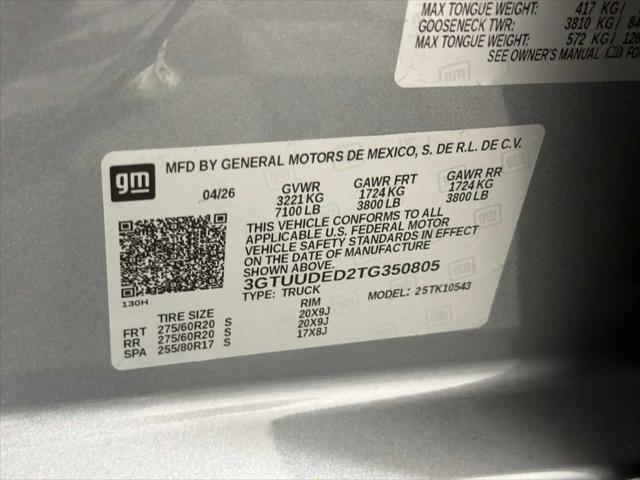 2026 GMC Sierra 1500 Crew Cab, Short Bed, SLT, 4WD