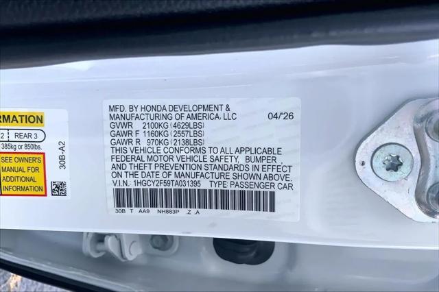2026 Honda Accord Sedan Sport
