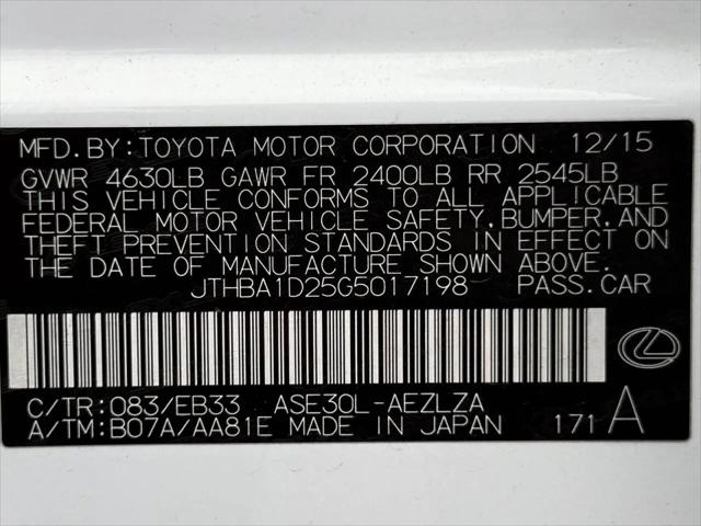 2016 Lexus IS 200t IS 200t