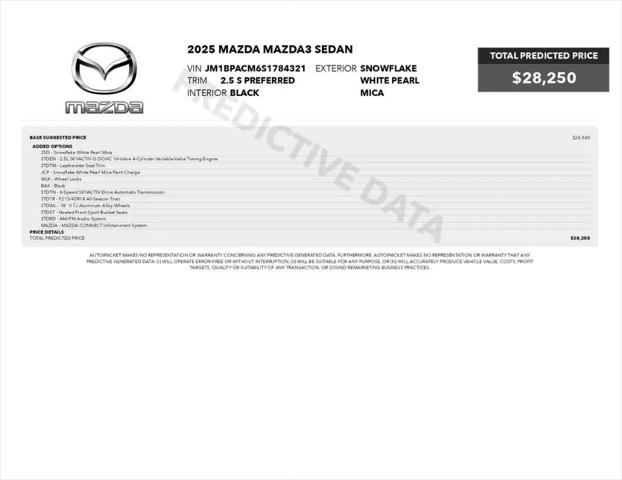 2025 Mazda Mazda3 2.5 S Preferred