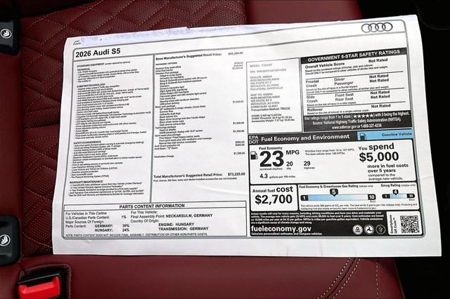 2026 Audi S5 3.0T Premium Plus