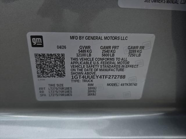 2026 GMC Sierra 3500HD Crew Cab, Long Bed, SLT Dual Rear Wheel, 4WD