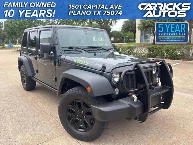 2016 Jeep Wrangler Unlimited Willys Wheeler for sale in Plano, TX