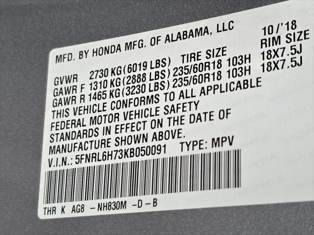 2019 Honda Odyssey EX-L