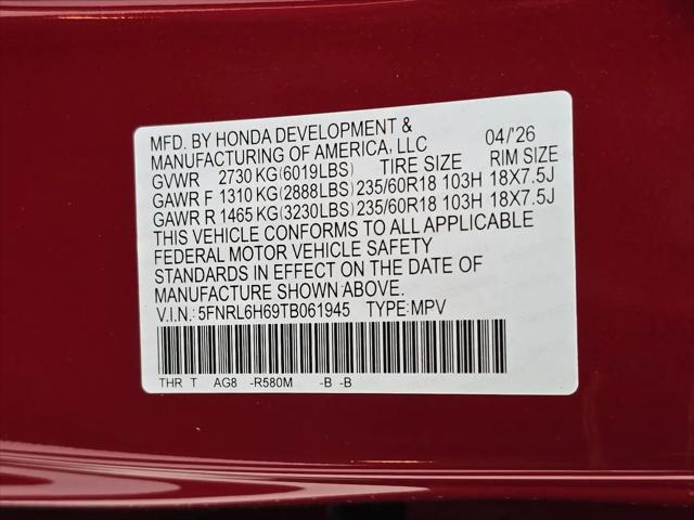 2026 Honda Odyssey EX-L