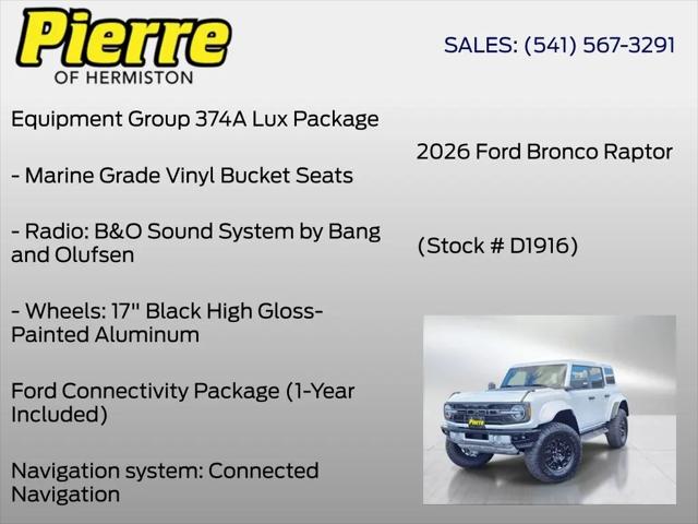 2026 Ford Bronco Raptor