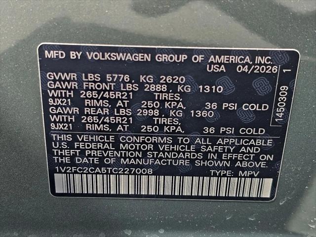 2026 Volkswagen Atlas Cross Sport SEL Premium R-Line