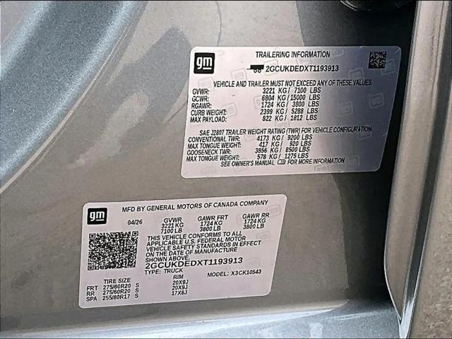 2026 Chevrolet Silverado 1500 4WD Crew Cab Standard Bed LT
