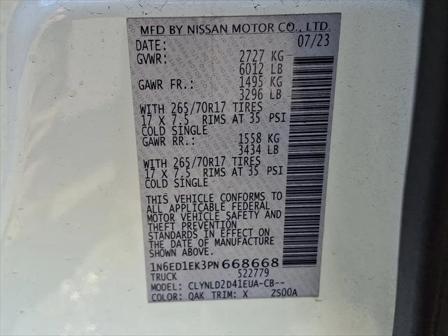 2023 Nissan Frontier Crew Cab PRO-4X 4x4