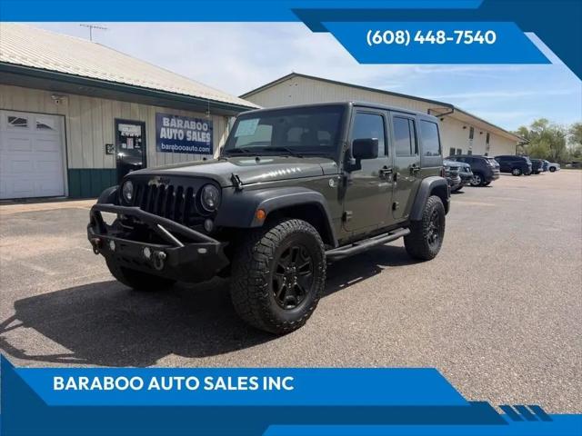 2016 Jeep Wrangler Unlimited Willys Wheeler for sale in Baraboo, WI