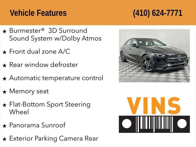 2023 Mercedes-Benz C-CLASS C 300 4MATIC Sedan