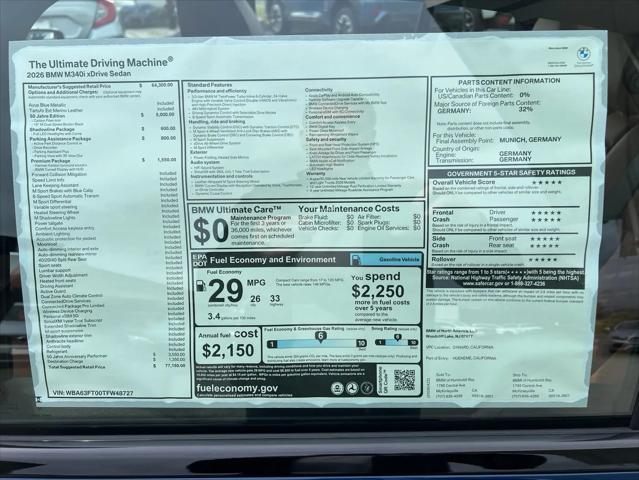 2026 BMW M340i xDrive