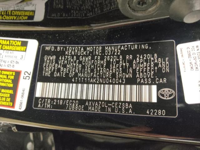 2022 Toyota Camry SE Nightshade Edition