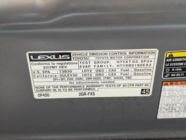 2017 Lexus RX 450h F Sport